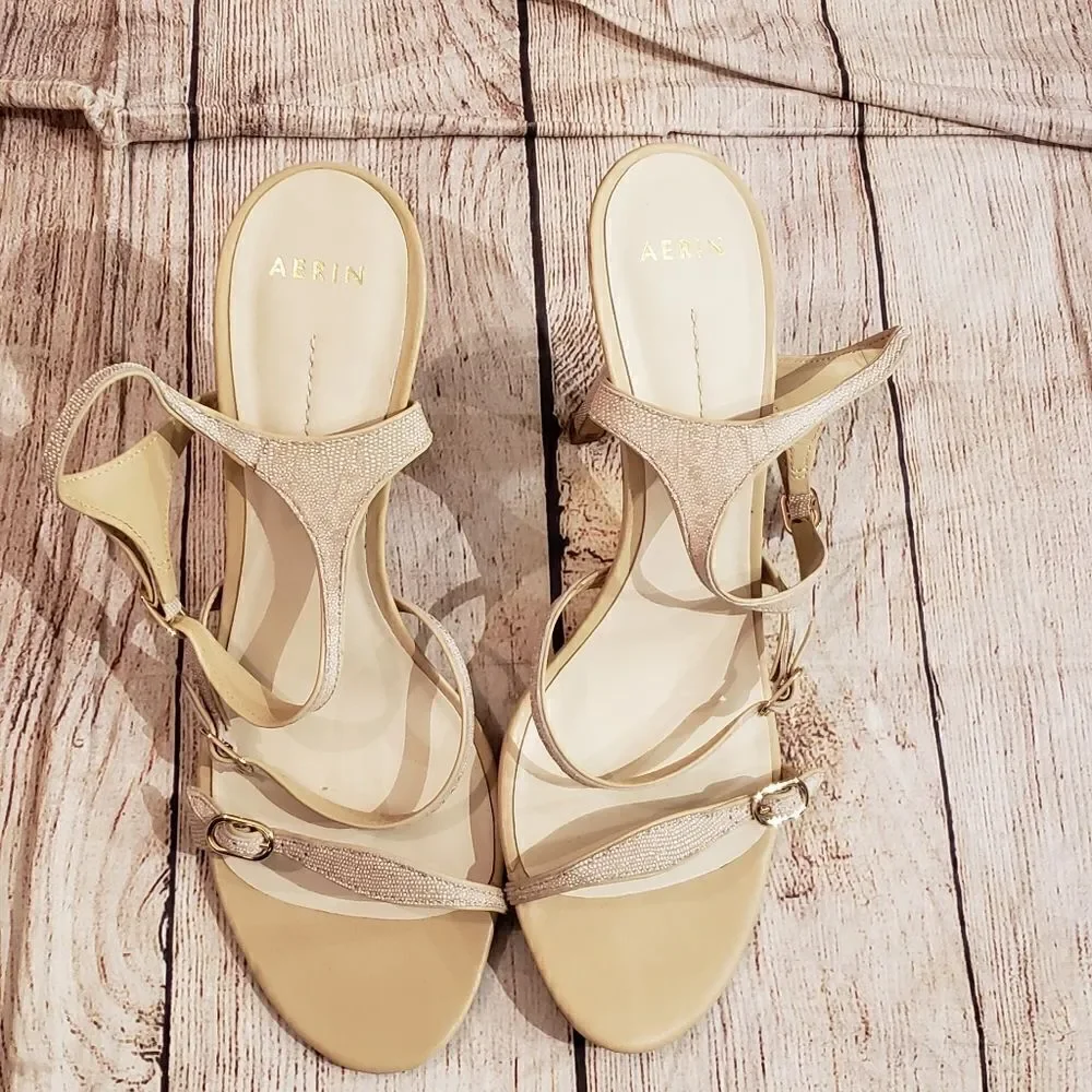AERIN Strappy Caroline Heels, Sz 10